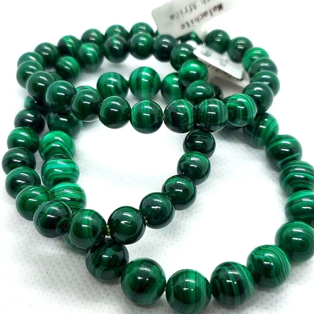 Malachite Crystal Gemstones Bracelet